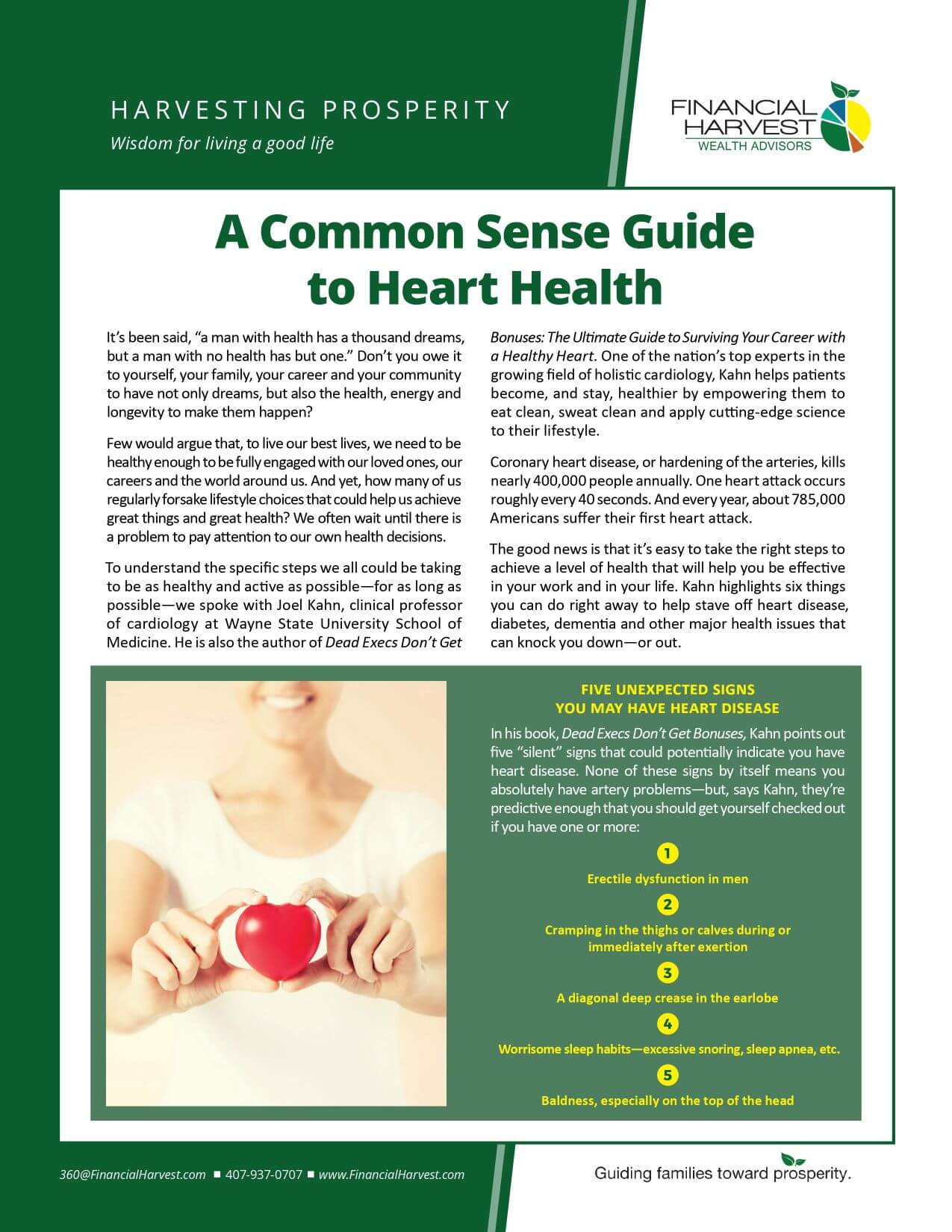 A common Sense Guide to Heart Health