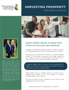 Smart money moves to make now: cognitive decline and finances